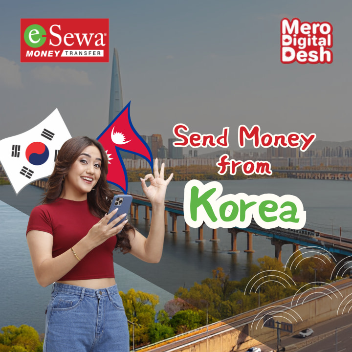 Send Money to Nepal from Korea - Esewa Money Transfer - Featured Image