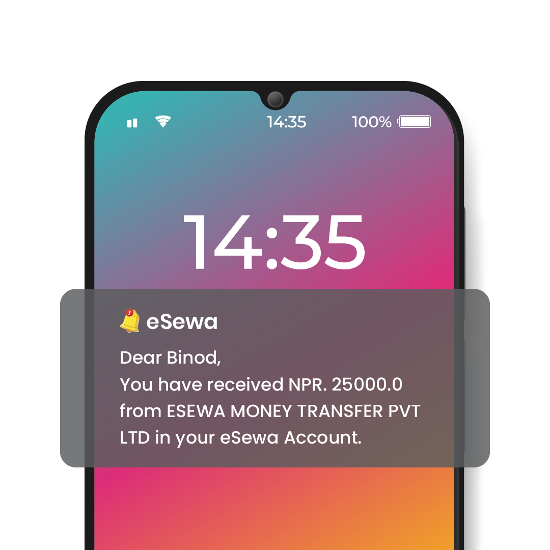eSewa Wallet Notification